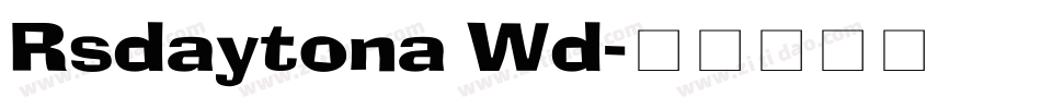 Rsdaytona Wd字体转换